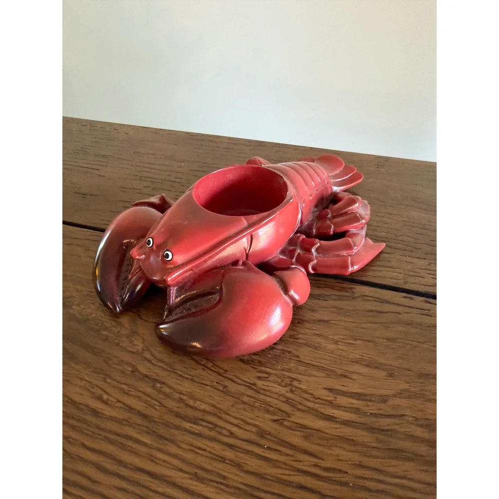 Yankee Candle Lobster Tea Light Holder Red Coastal beach Decor